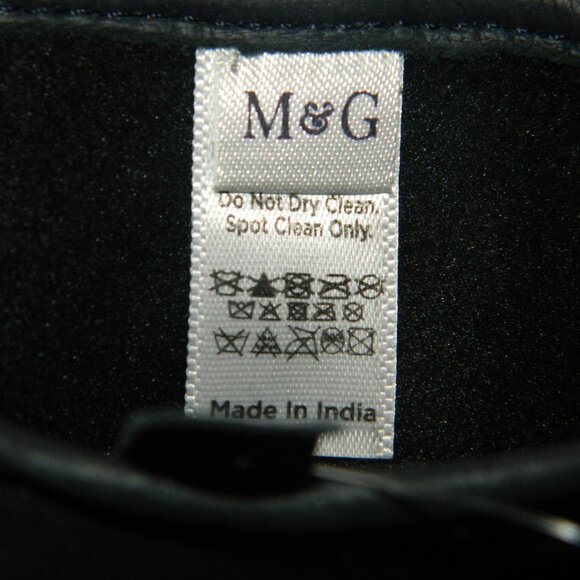 Mark & Graham Ladies Leather Bow Gloves Black Sz M/L (TT-24) - Picture 3 of 3